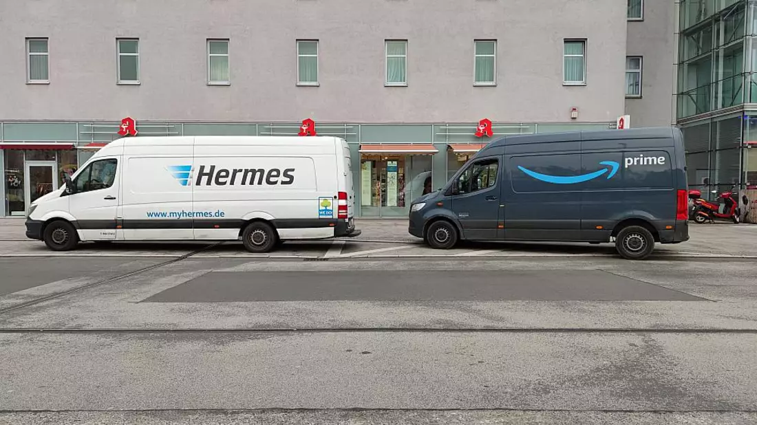 Transporter von Hermes und Amazon Prime - Bild: ?ber dts Nachrichtenagentur