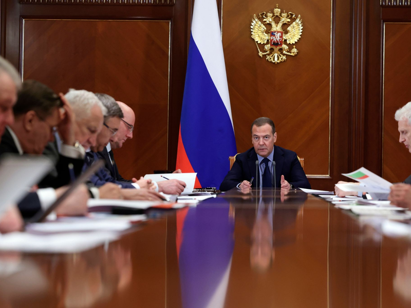 USA und andere Nato-Staaten haben laut Dmitri Medwedew Russland den Krieg erklärt. - Foto: Ekaterina Shtukina/Sputnik Government/AP/dpa