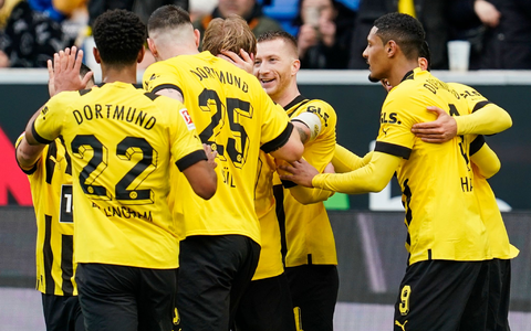 Hoffenheim und Dennis Geiger (r.) rannten viel hinterher. - Foto: Uwe Anspach/dpa