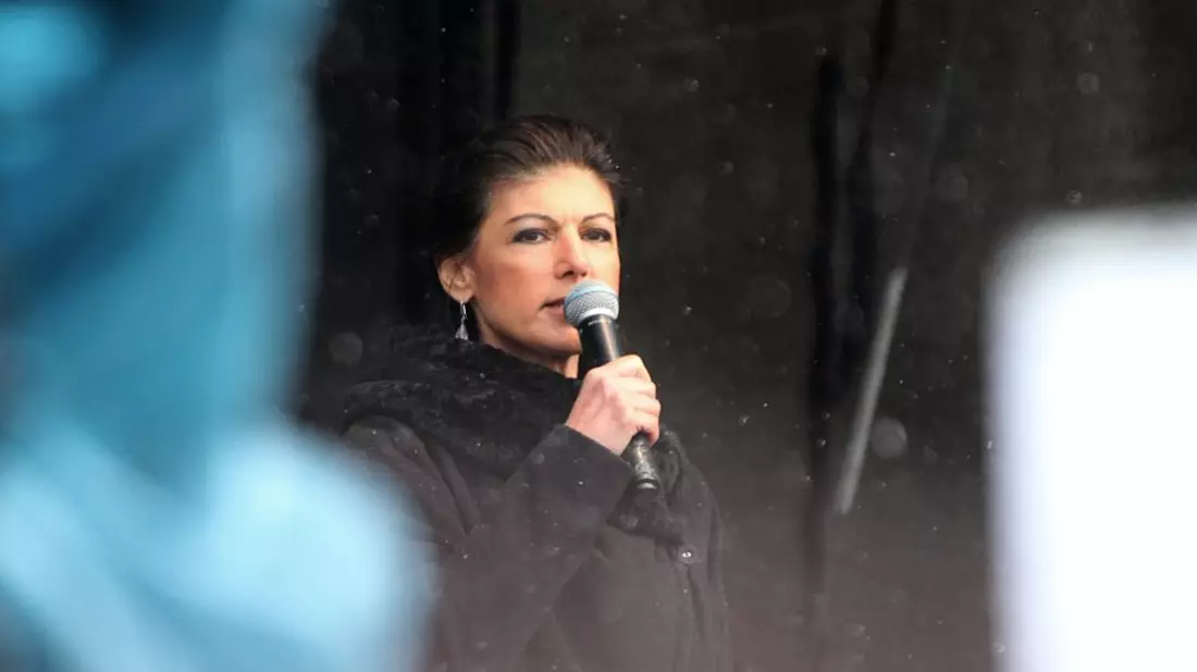 Sahra Wagenknecht auf Demo am 25.02.2023 - Bild: ?ber dts Nachrichtenagentur