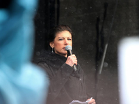 Sahra Wagenknecht auf Demo am 25.02.2023 - Foto: ?ber dts Nachrichtenagentur