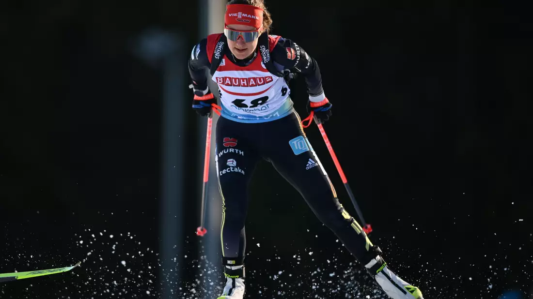 Janina Hettich-Walz ist im letzten Rennen der Saison Zweite geworden. - Bild: Hendrik Schmidt/dpa
