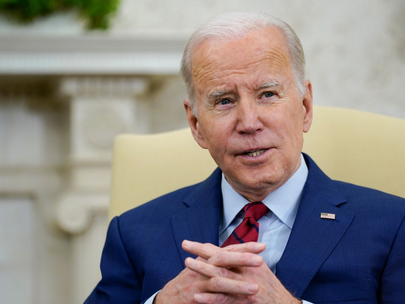 US-Präsident Joe Biden spricht mit führenden Vertreterinnen und Vertretern der jüdischen Gemeinden in den USA im Weißen Haus. - Foto: Susan Walsh/AP