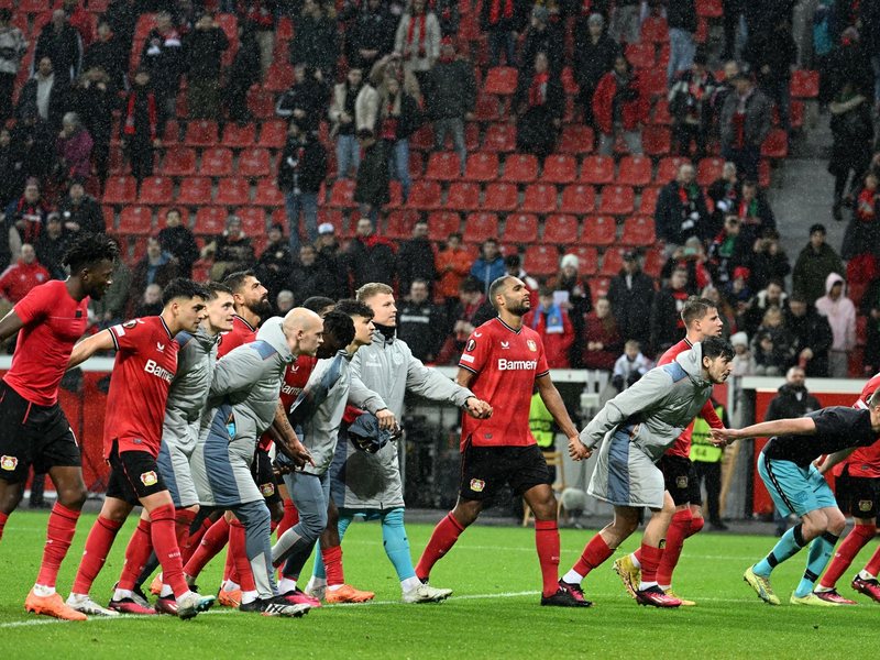 Bayer Leverkusen will nun auch den Titel in der Europa League gewinnen. - Foto: Federico Gambarini/dpa