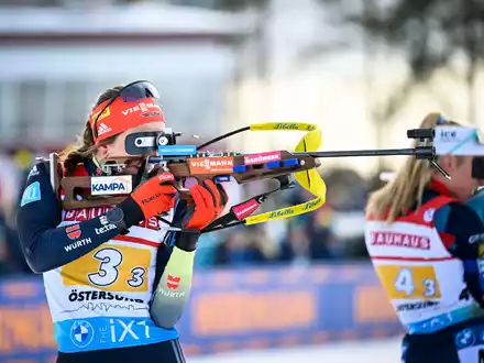 Vanessa Voigt wird auch in der Staffel starten. - Foto: Anders Wiklund/TT News Agency/AP/dpa