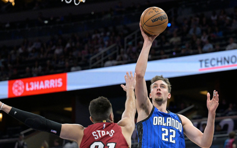 Orlandos Franz Wagner erzielte 21 Punkte gegen die New York Knicks. - Foto: Phelan M. Ebenhack/AP/dpa