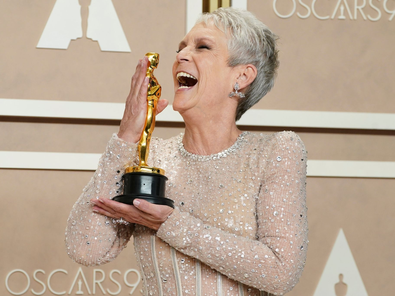 Jamie Lee Curtis setzt Hoffnung in Kamala Harris. - Foto: Jordan Strauss/Invision/AP