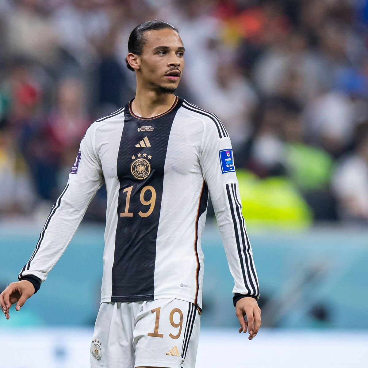 Gehört dem EM-Kader von Bundestrainer Julian Nagelsmann an: Bayerns Leroy Sane. - Foto: Tom Weller/dpa