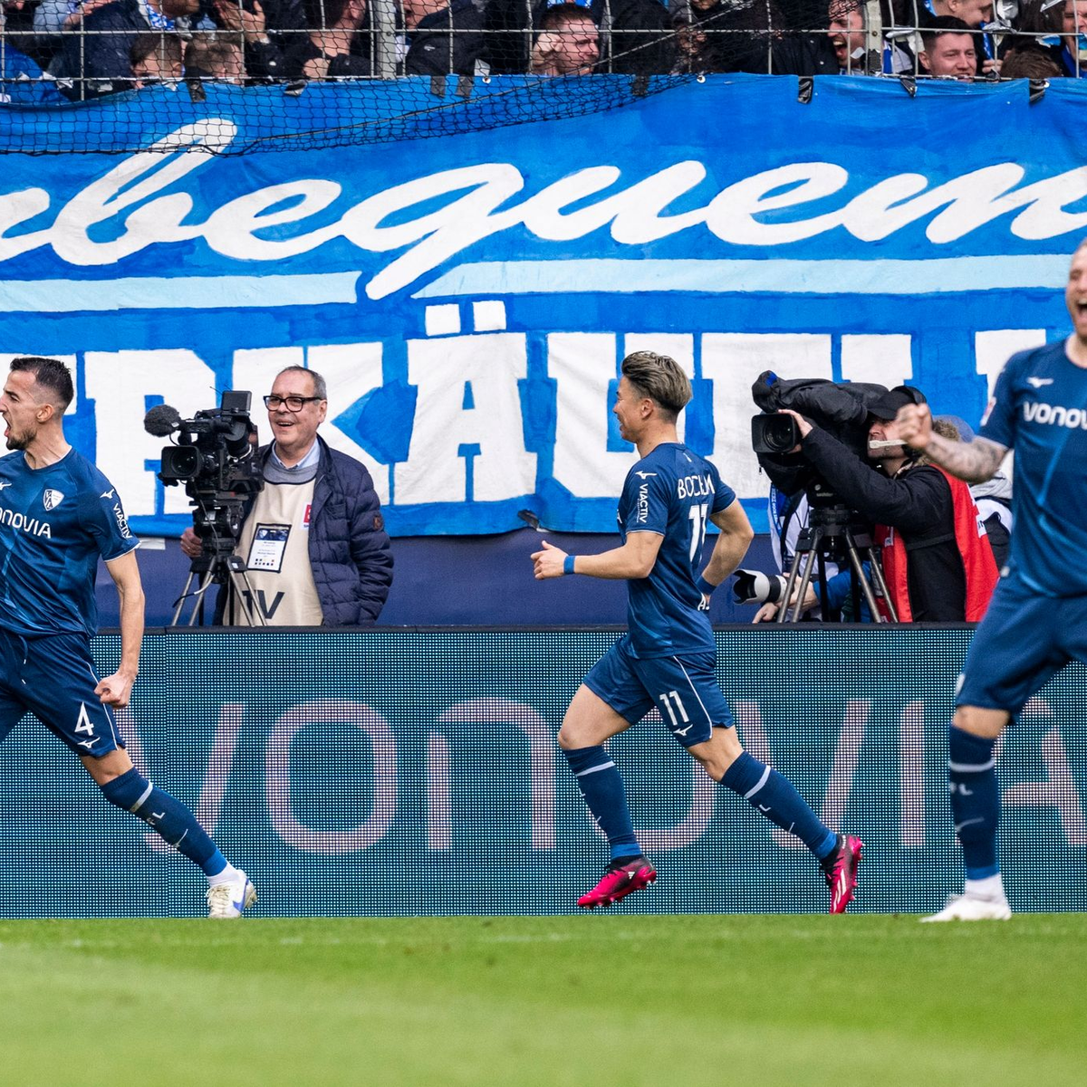 Bochums Torgarantie gegen Leipzig: Stürmer Myron Boadu. - Foto: David Inderlied/dpa