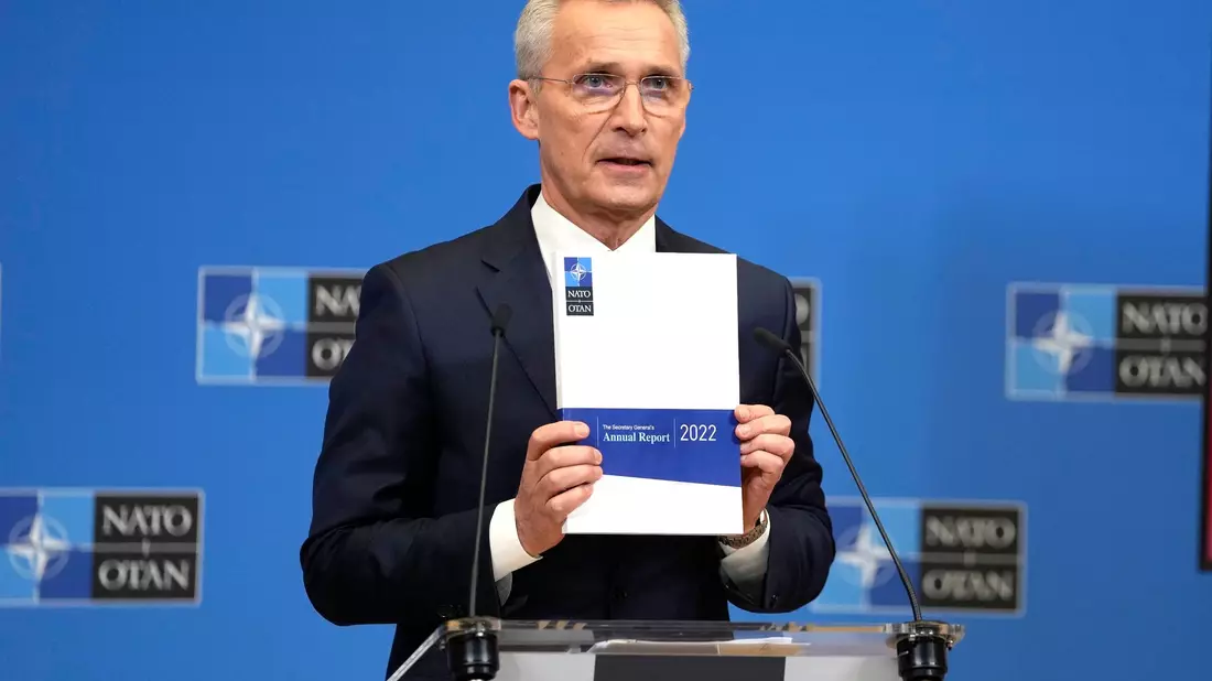 Vertrag verlängert: Nato-Generalsekretär Jens Stoltenberg. - Bild: Virginia Mayo/AP