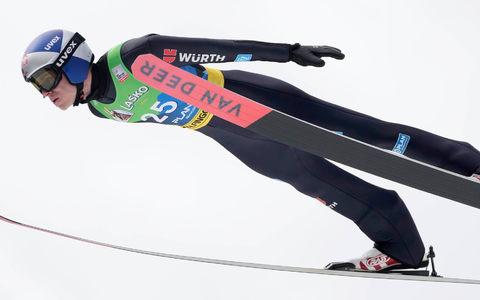 Bester DSV-Adler beim Abschluss in Planica: Andreas Wellinger. - Foto: Darko Bandic/AP