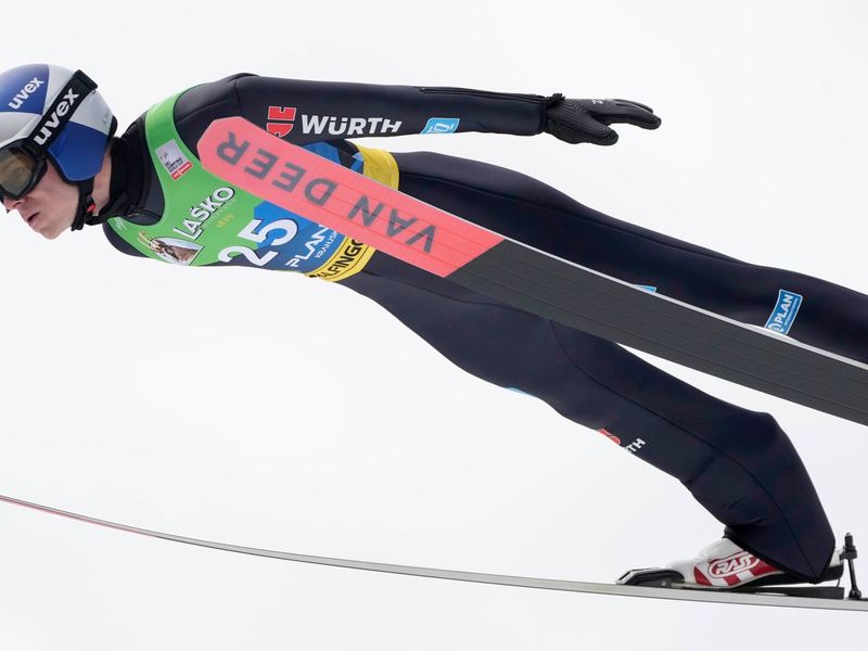 Bester DSV-Adler beim Abschluss in Planica: Andreas Wellinger. - Foto: Darko Bandic/AP