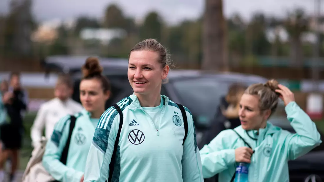 Ist bereit für die WM: DFB-Kapitänin Alexandra Popp. - Bild: Michael Memmler/Eibner Pressefoto/dpa