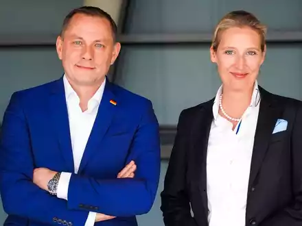 Tino Chrupalla/Alice Weidel: AfD erzielt Teilerfolg gegen Verfassungsschutz - Foto: presseportal.de
