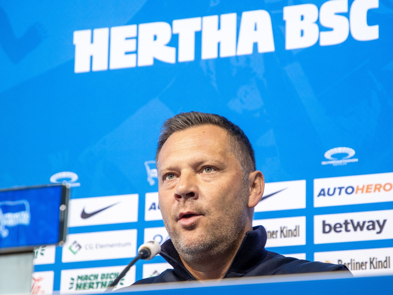 Der Vertrag von Trainer Pal Dardai bei Hertha BSC läuft am Saisonende aus. - Foto: Andreas Gora/dpa