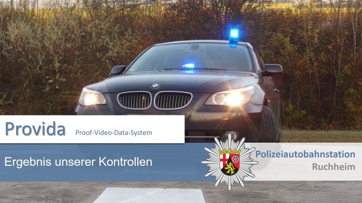 POL-PDNW: Autobahnpolizei Ludwigshafen/Ruchheim: Straßenverkehrsgefährdung/Illegales Kraftfahrzeugrennen mit Verfolgungsfahrt - Foto: presseportal.de