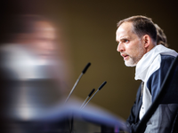 Bayern-Trainer Thomas Tuchel bei der Pressekonferenz in München. - Foto: Matthias Balk/dpa