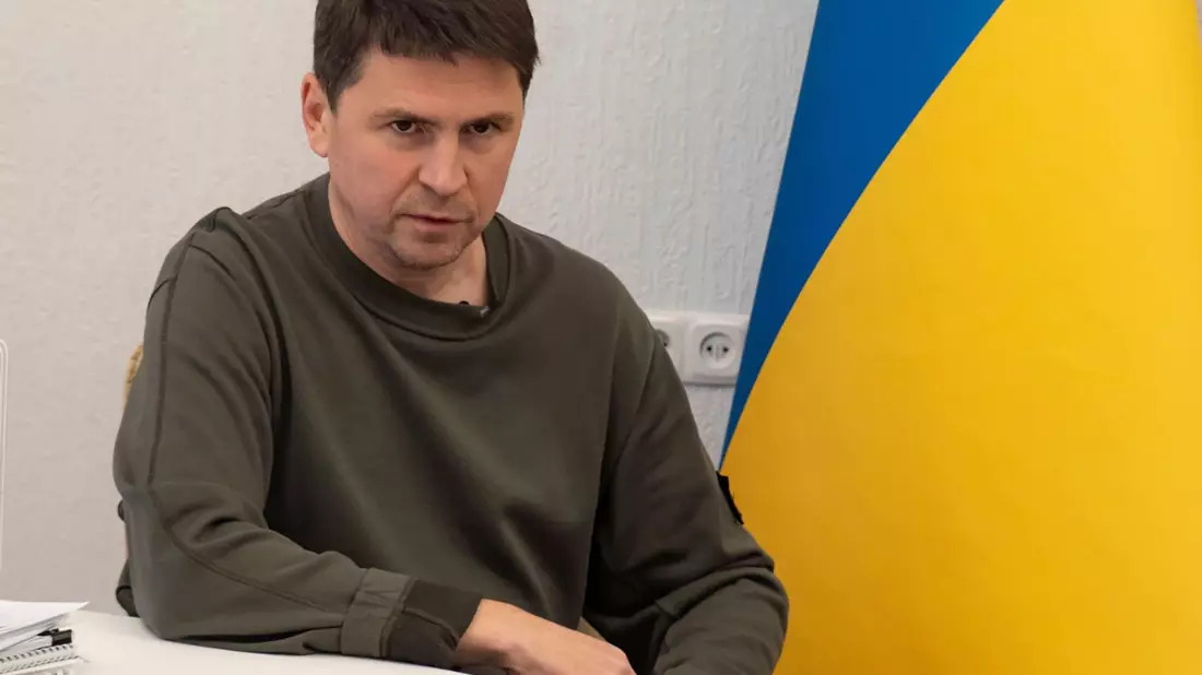 Mychajlo Podoljak: «Die Agonie Russlands findet jetzt statt.» - Bild: Nicolae Dumitrache/AP/dpa