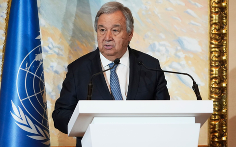 UN-Generalsekretär António Guterres fordert die sofortige Freilassung der entführten Kinder. - Foto: Lujain Jo/AP/dpa