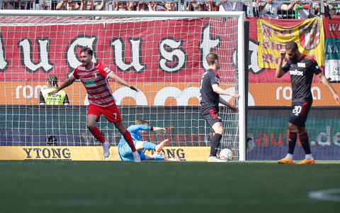 Phillip Tietz jubelt nach seinem Tor. - Foto: Daniel Löb/dpa