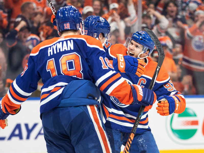 Die Edmonton Oilers besiegten die Florida Panthers mit 8:1. - Foto: Jason Franson/The Canadian Press via AP/dpa