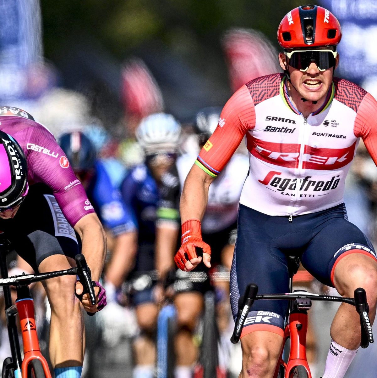 Siegte in Limoges: Mads Pedersen. - Foto: Jasper Jacobs/Belga/dpa