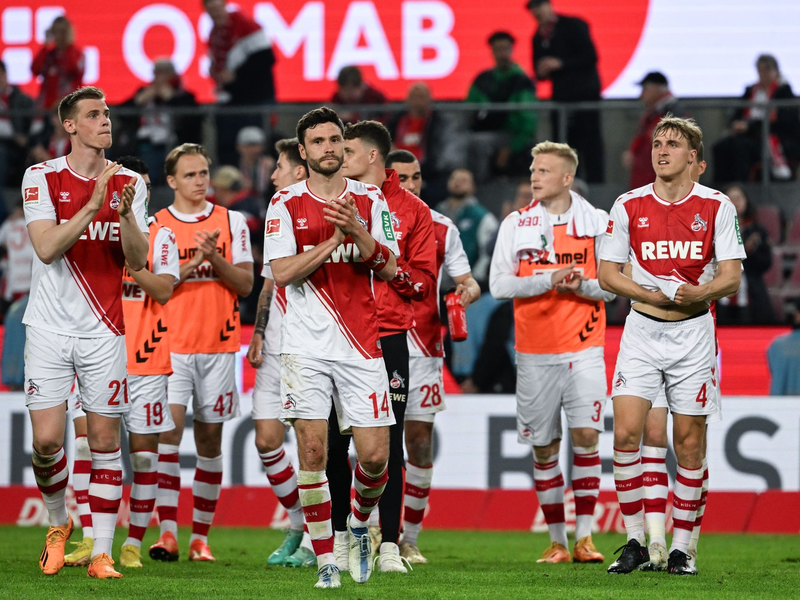 Im Tabellenkeller bleibt es bis zum Saisonende spannend - vor allem dank der Kölner Stehaufmännchen. - Foto: Federico Gambarini/dpa