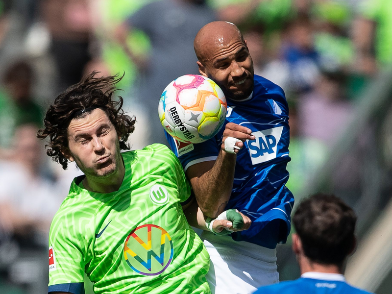 Tor für Hoffenheim: Marius Bülter trifft zum 2:2. - Foto: Swen Pförtner/dpa