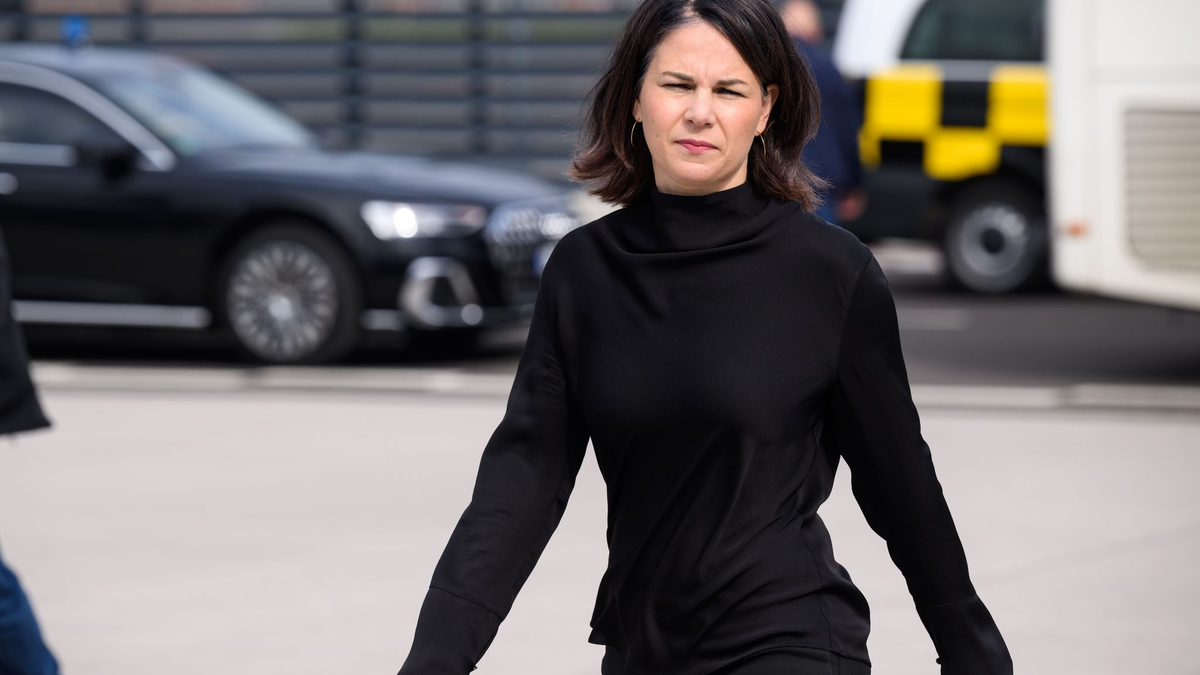 Außenministerin Annalena Baerbock äußert sich bei einer Pressekonferenz. - Foto: Bernd von Jutrczenka/dpa