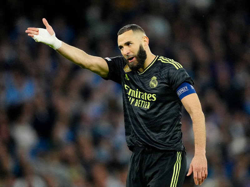 Karim Benzema wechselt nach Saudi-Arabien zu Al-Ittihad. - Foto: Jon Super/AP/dpa