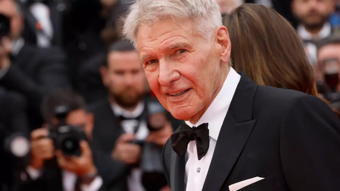 Harrison Ford bei der Premiere des Films «Indiana Jones und das Rad des Schicksals» in Cannes. - Bild: Joel C Ryan/Invision/AP/dpa