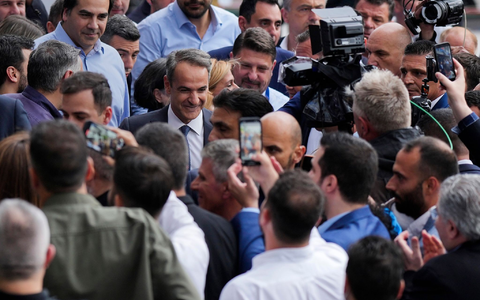 Soll Nordmazedonien wieder «Republik Mazedonien» heißen? Der griechische Ministerpräsident Kyriakos Mitsotakis warnt vor diesem Schritt (Archivbild). - Foto: Petros Giannakouris/AP/dpa