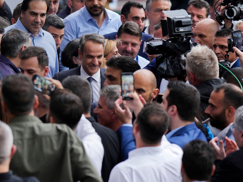 Soll Nordmazedonien wieder «Republik Mazedonien» heißen? Der griechische Ministerpräsident Kyriakos Mitsotakis warnt vor diesem Schritt (Archivbild). - Foto: Petros Giannakouris/AP/dpa
