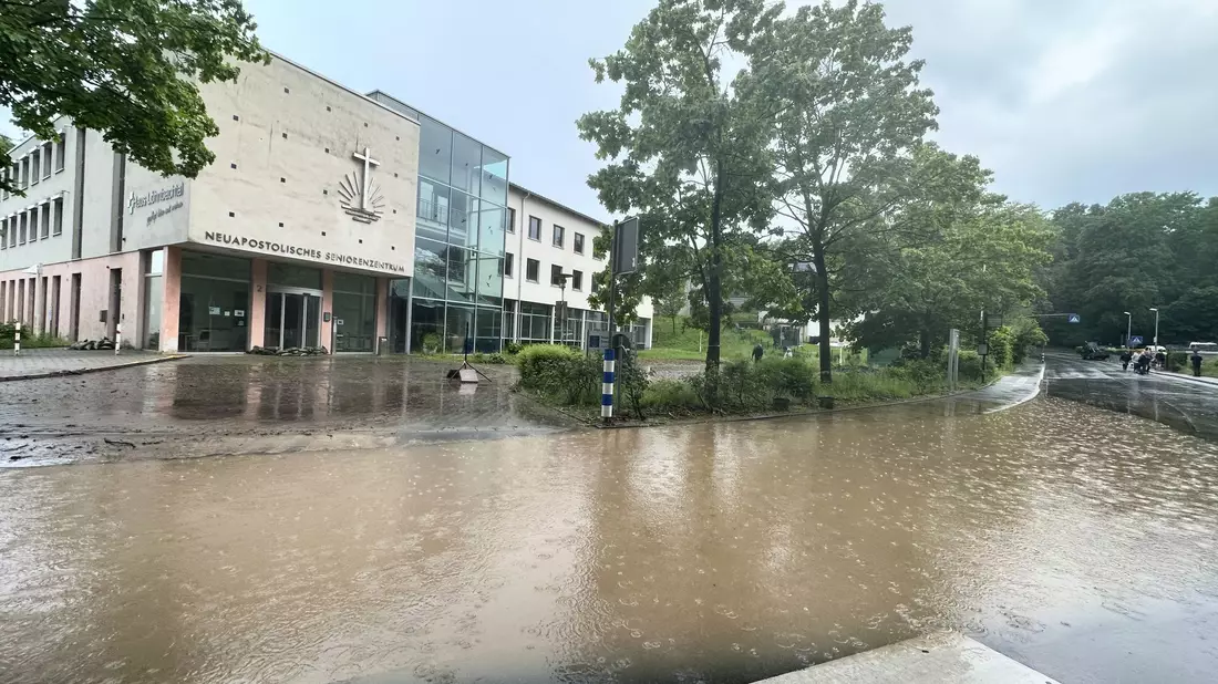 Unwetter in Fröndenberg (Nordrhein-Westfalen) - Bild: Andreas Dunker/dpa