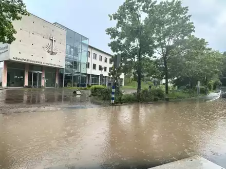Unwetter in Fröndenberg (Nordrhein-Westfalen) - Foto: Andreas Dunker/dpa