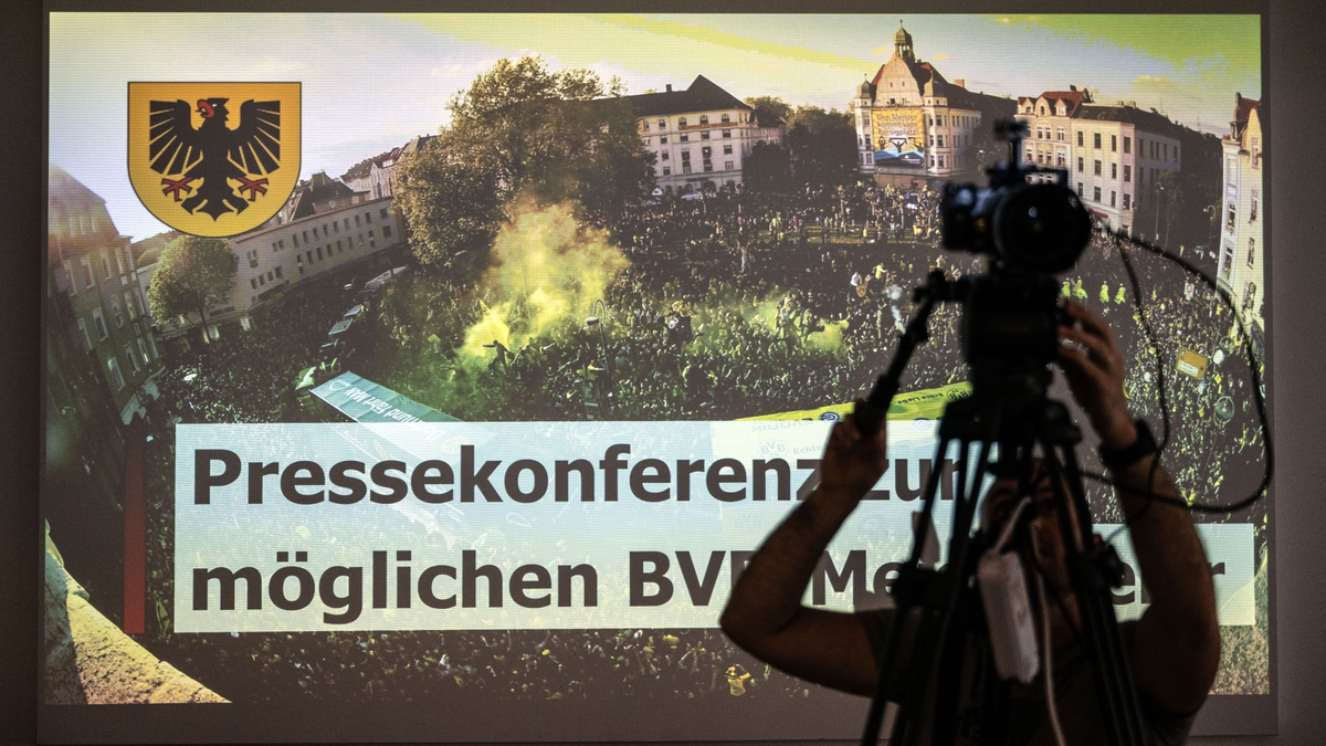 Die Stadt Dortmund bereitet sich auf eine riesige Party vor, sollte der BVB deutscher Meister werden. - Foto: Bernd Thissen/dpa