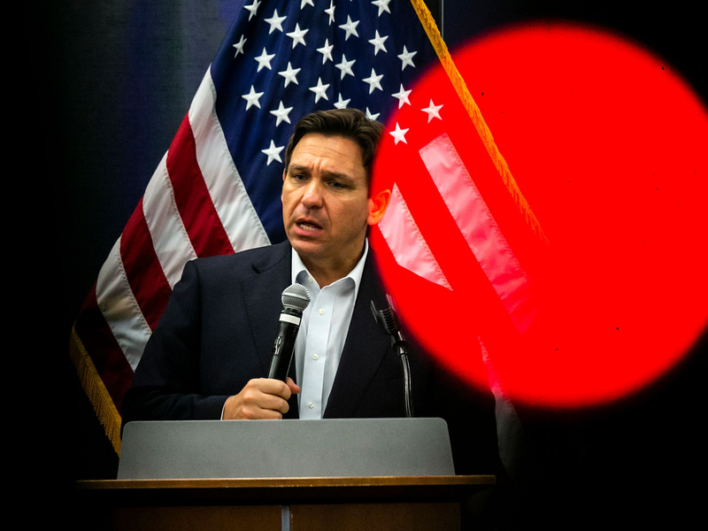 Der Republikaner Ron DeSantis gilt seit lĂ€ngerem als gröĂter parteiinterner Konkurrent von Donald Trump. - Foto: Joseph Cress/Iowa City Press-Citizen via AP/dpa
