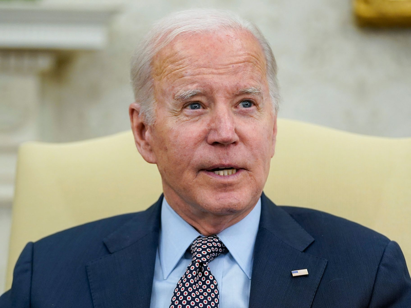 US-Präsident Joe Biden bei einem Treffen mit dem Sprecher des Repräsentantenhauses, Kevin McCarthy. - Foto: Alex Brandon/AP