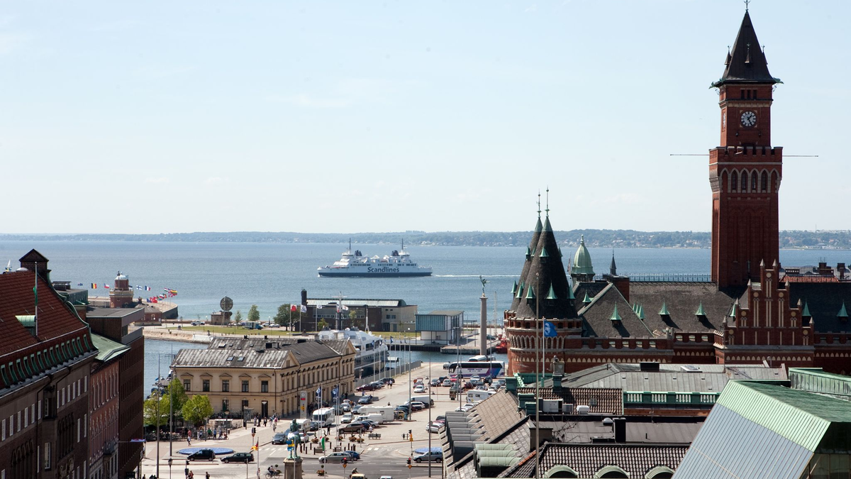 Blick auf den Hafen von Helsingborg, dem Einfallstor für Drogen nach Schweden. - Foto: Friso Gentsch/dpa