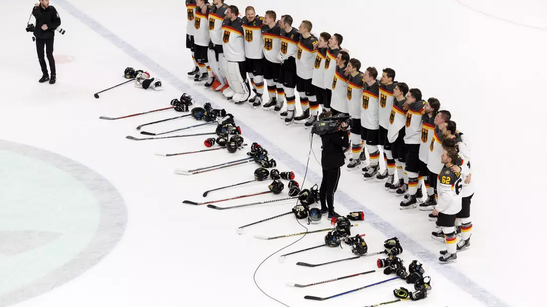 Deutschlands Eishockey-Nationalteam tritt am Samstag gegen die USA an. - Bild: Salvatore Di Nolfi/KEYSTONE/dpa