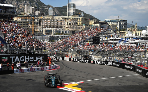 Fernando Alonso beim Qualifying in Monaco. - Foto: Christian Bruna/Pool EPA/AP/dpa