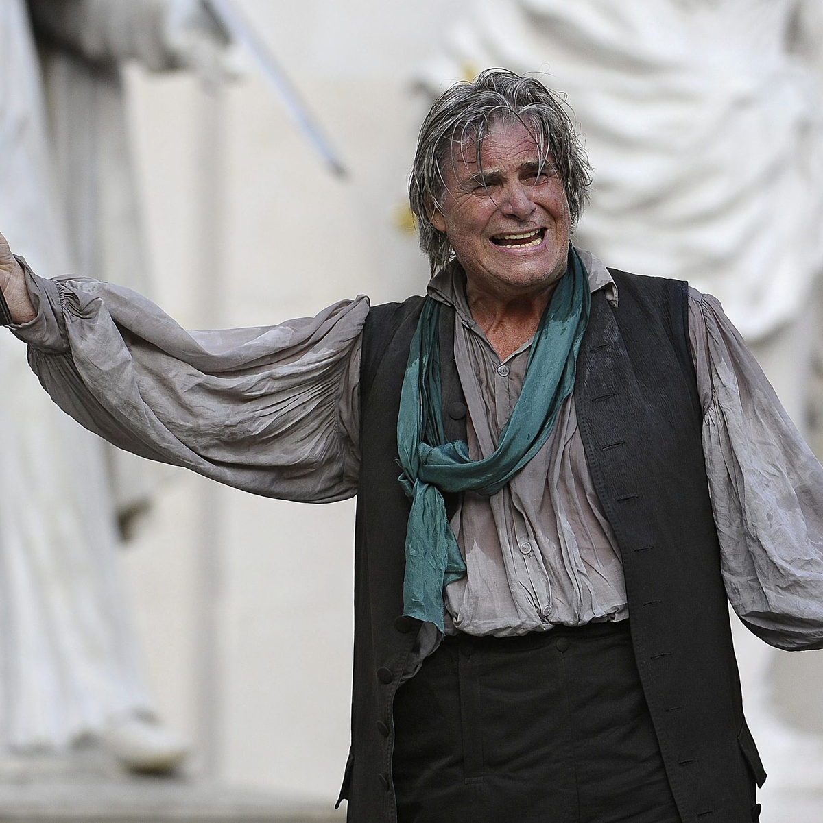 Der österreichische Schauspieler Peter Simonischek als «Jedermann» in Salzburg. - Foto: Barbara Gindl/APA/epa/dpa