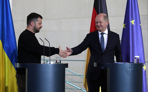 Wolodymyr Selenskyj und Olaf Scholz am 14.05.2023 - Foto: ?ber dts Nachrichtenagentur