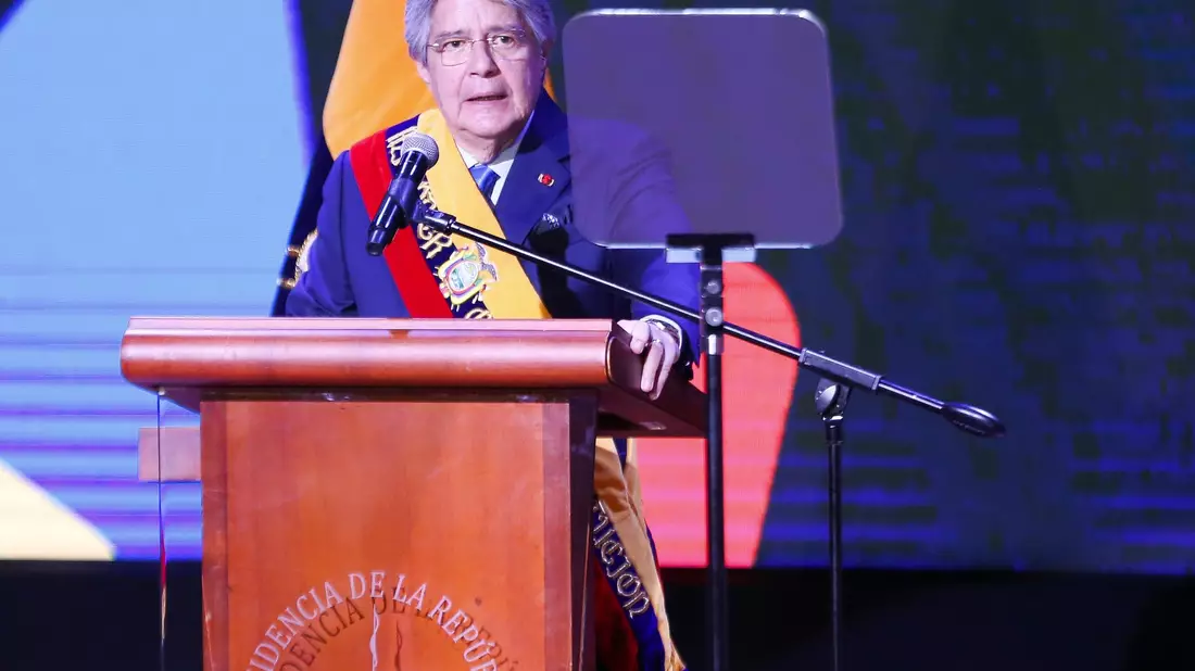 Guillermo Lasso, Präsident von Ecuador, hatte Mitte Mai die Nationalversammlung aufgelöst. - Bild: Juan Diego Montenegro Alban/dpa