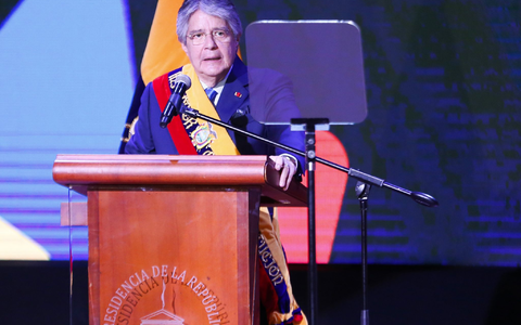 Guillermo Lasso, Präsident von Ecuador, hatte Mitte Mai die Nationalversammlung aufgelöst. - Foto: Juan Diego Montenegro Alban/dpa