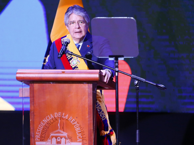 Guillermo Lasso, Präsident von Ecuador, hatte Mitte Mai die Nationalversammlung aufgelöst. - Foto: Juan Diego Montenegro Alban/dpa