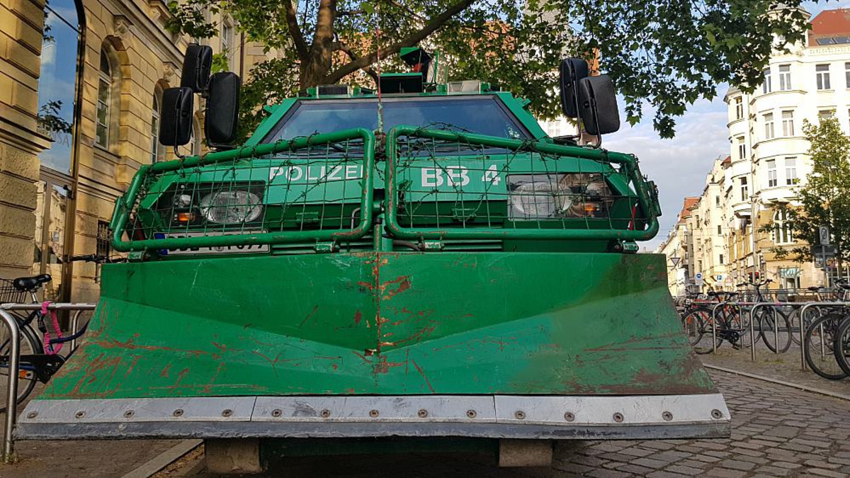Polizei in Leipzig vor 