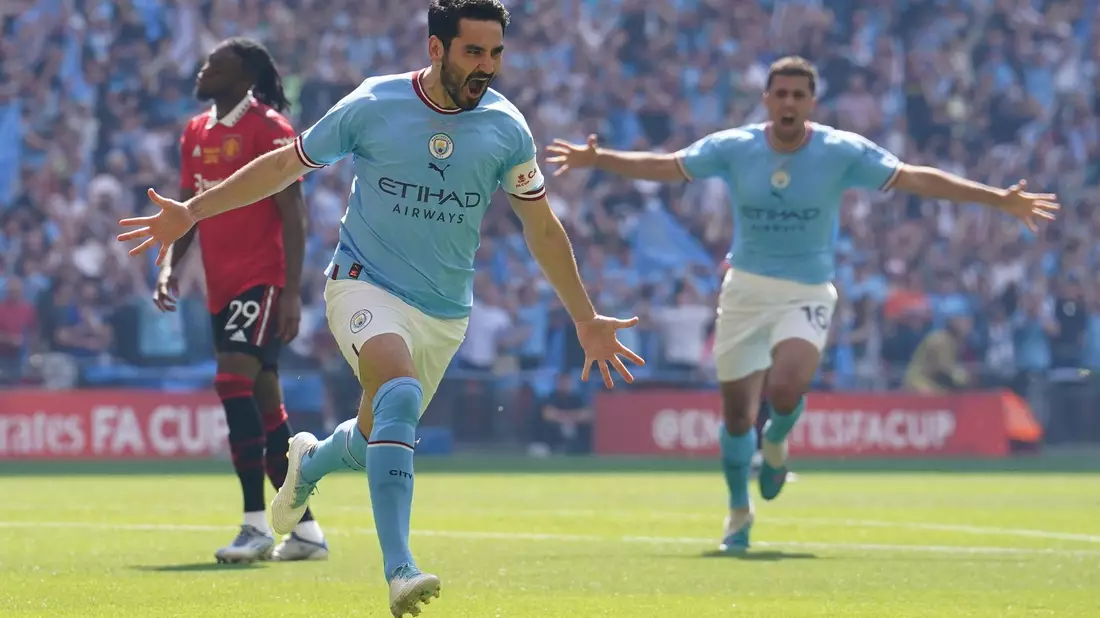 Nimmt den Champions-League-Pott mit nach England: Ilkay Gündogan. - Bild: Martin Rickett/PA Wire/dpa