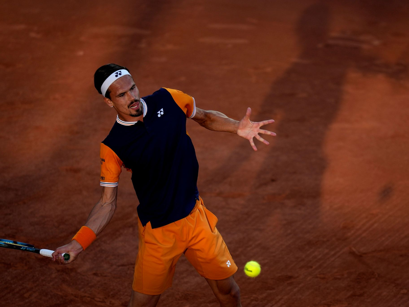 Daniel Altmaier war in seinem Drittrunden-Match gegen Grigor Dimitrow chancenlos. - Foto: Thibault Camus/AP