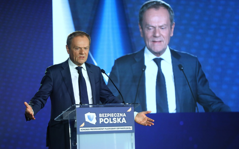 Donald Tusk ist Vorsitzende der polnischen Partei Bürgerplattform (PO). - Foto: Rafal Guz/PAP/dpa